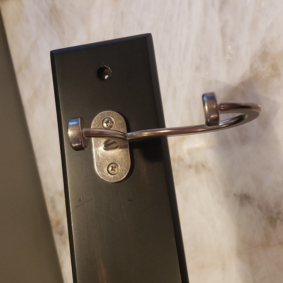 Pilltop Hook Rail in Vintage Black & Vintage Nickel - Picture 3 of 8